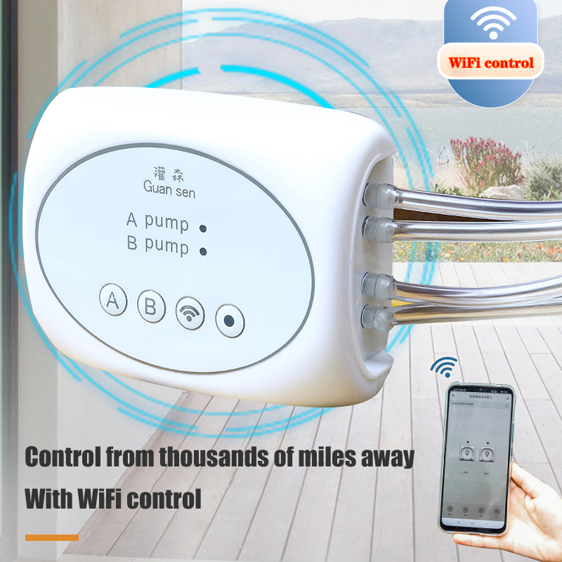 Smart Garden Water - WiFi スマートガーデン灌漑コントローラー植物自動点滴灌漑システムキット携帯電話制御散水タイマーデバイス