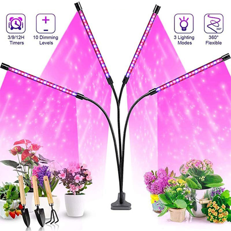 Smart Garden Indoor - USB LED 植物成長ライト屋内庭園 10 調光レベル成長ライトフルスペクトルタイマー設定水耕温室 3H/9H/12H