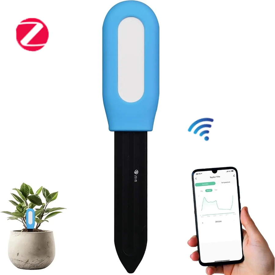 Smart Garden Home Assistant - 1 個 WiFi Zigbee 土壌センサー湿度温度水分検出器スマートライフホームアシスタント植物庭用リアルタイムモニター