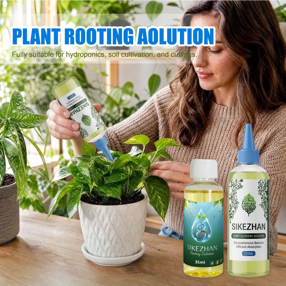 Composting Kit Indoor - 2 個植物栄養液と液体発根ホルモンキット付き屋内庭園肥料成長促進サプリメント SIKEZHAN