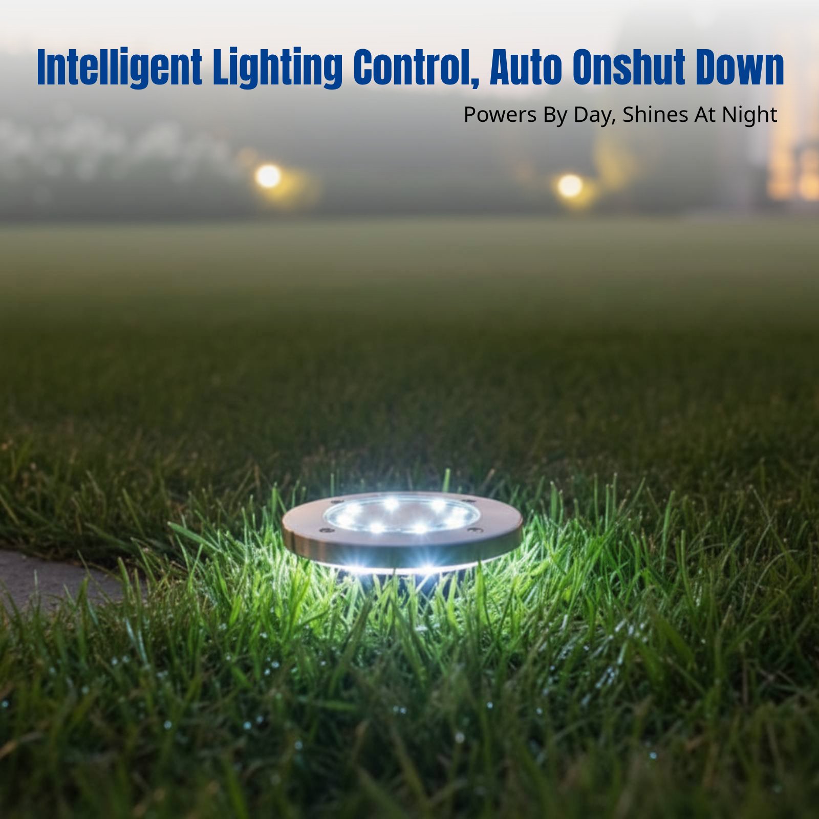Smart Garden Solar Lights - ソーラーグラウンドライト、LED芝生ライト、屋外防水景観装飾、庭、歩道、庭園用の超高輝度照明