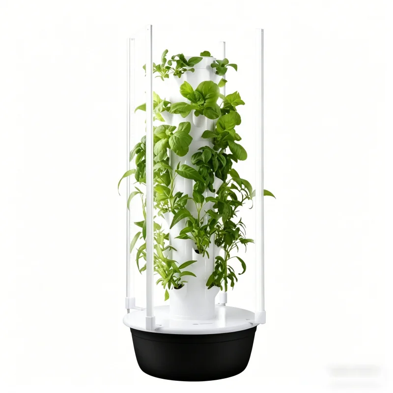 Smart Garden Indoor - スペースツリー垂直水耕栽培タワー スマート野菜プランター 室内/屋外 家庭菜園 土を使わないエアロポニック栽培システム