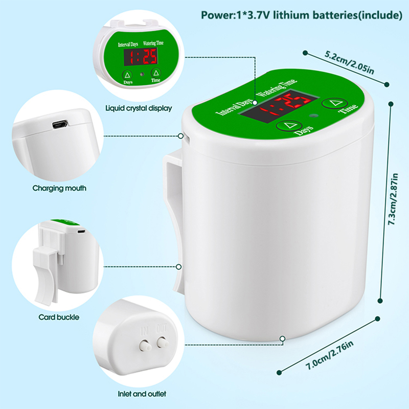 インテリジェントな時限自動花水やり装置、鉢植えの怠惰な水やり - Smart Garden Accessories のレビューと価格
