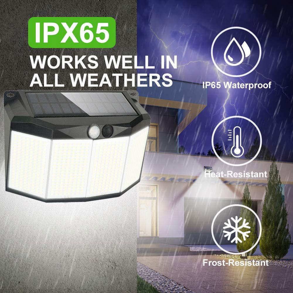 モーションセンサー付き屋外ソーラーランプ,576 LEDライ - Smart Garden Solar Lights のレビューと価格