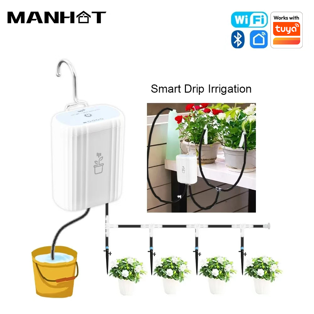 MANHOT WiFi スマート散水ポンプ充電式バッテリーイ - Smart Garden Home Assistant のレビューと価格