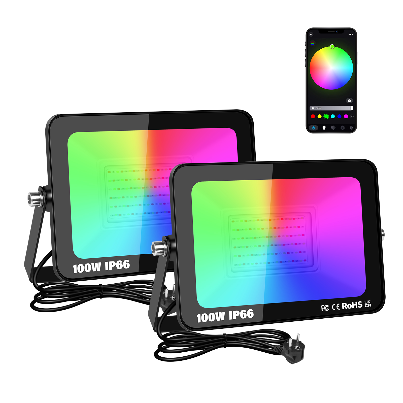 SKYWORLD APP RGB スマート投光器 プラグ付き - Smart Garden Accessories のレビューと価格