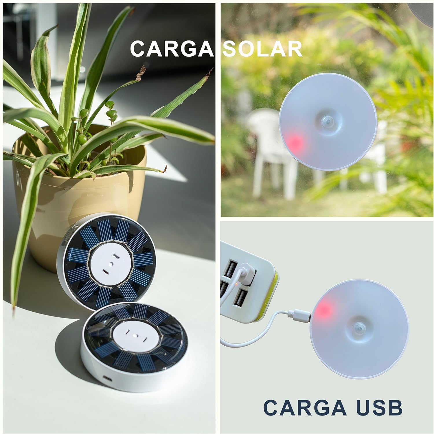 モーションセンサーナイトランプ充電式USBソーラーガーデンラ - Smart Garden Solar Lights のレビューと価格