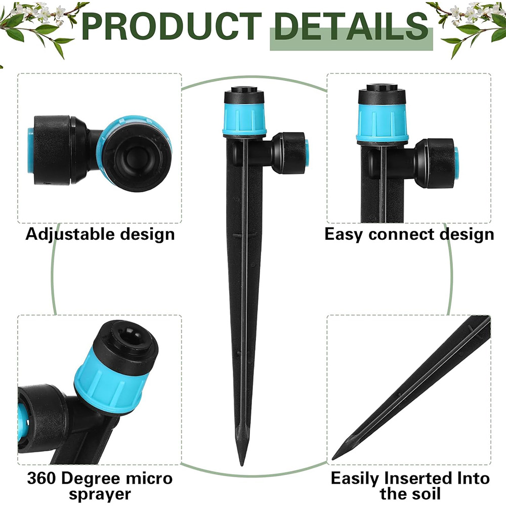 3/8インチ バブラーガーデン灌漑システム 9/12mm P - Smart Garden Water のレビューと価格