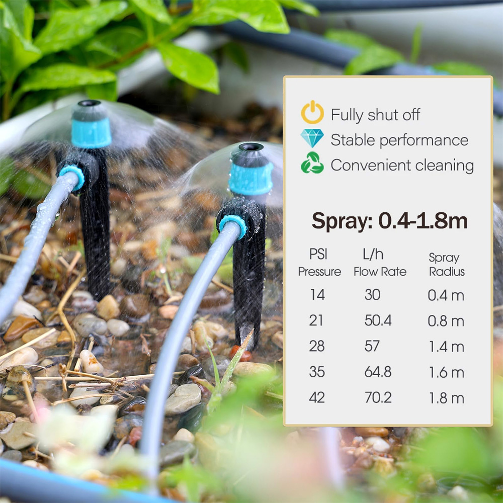 3/8インチ バブラーガーデン灌漑システム 9/12mm P - Smart Garden Water のレビューと価格