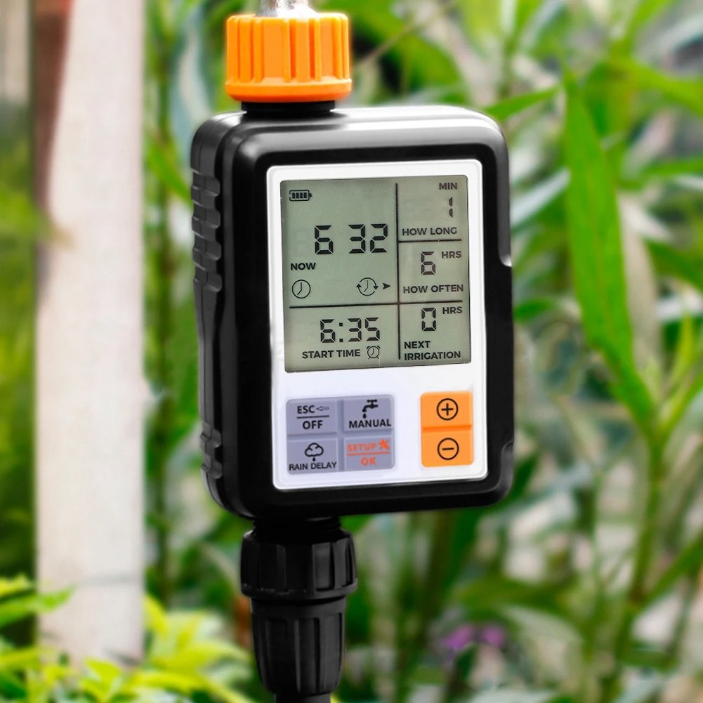 電子式ガーデンウォータータイマー、自動スマート大型LCDディ - Smart Garden Water のレビューと価格