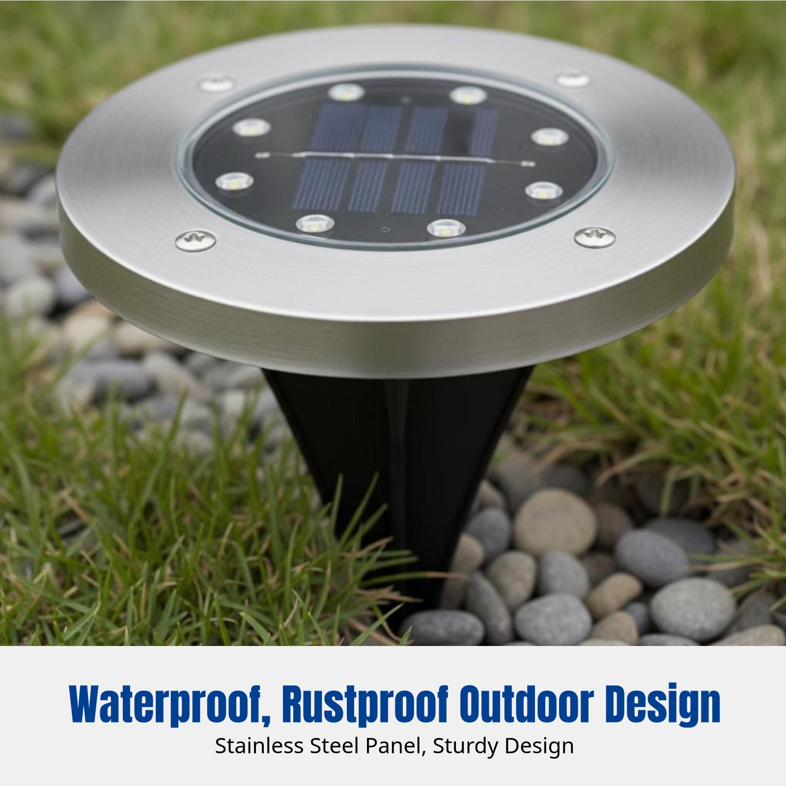 ソーラーグラウンドライト、LED芝生ライト、屋外防水景観装飾 - Smart Garden Solar Lights のレビューと価格