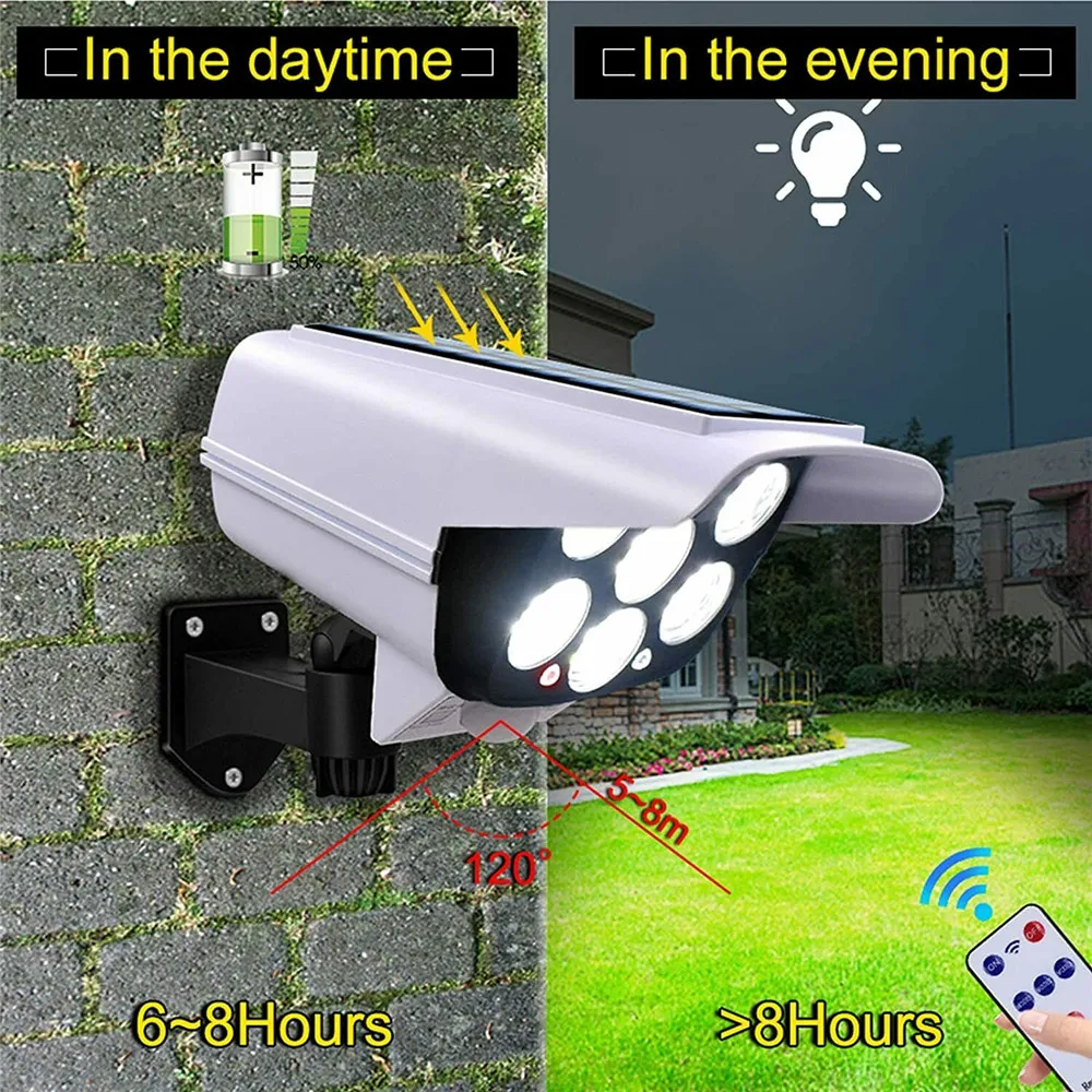 屋外ソーラーライトモーションセンサーセキュリティダミーカメラ - Smart Garden Solar Lights のレビューと価格