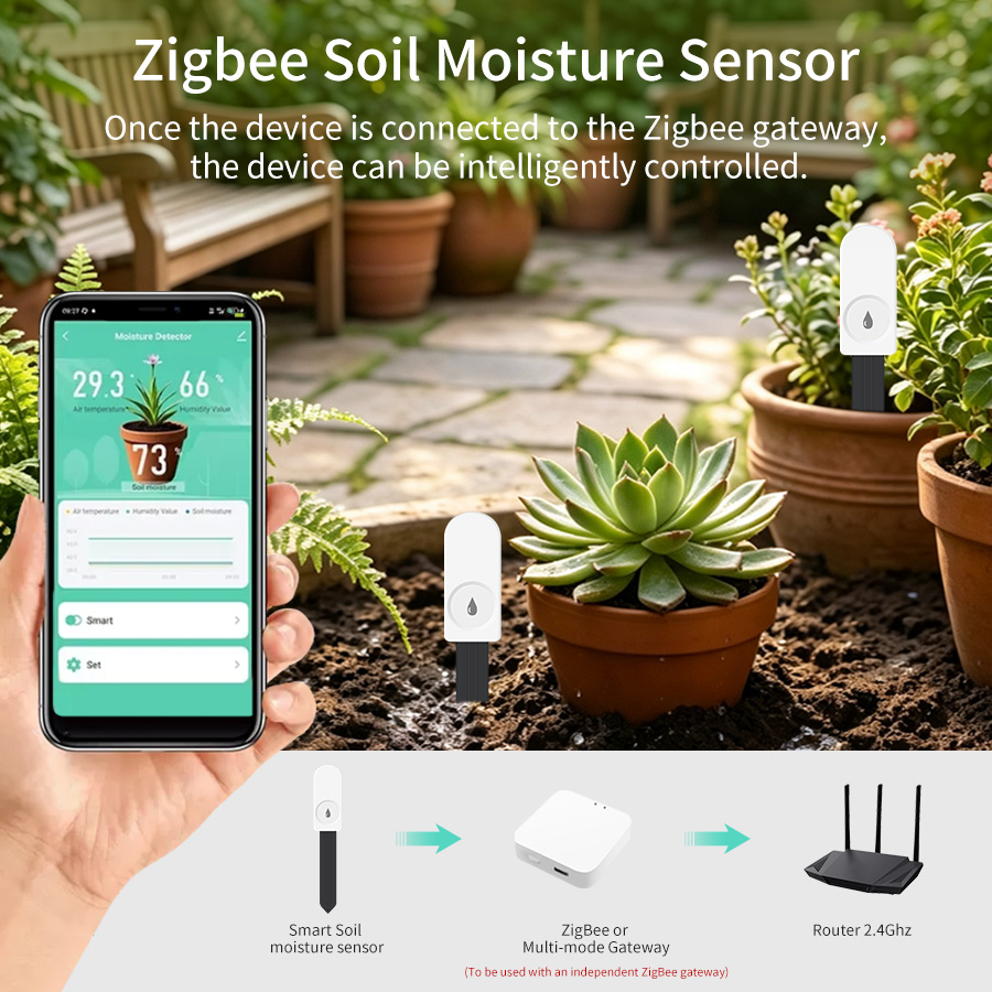 スマートZigbee 3.0土壌テスター、植物・庭園用湿度・ - Smart Garden Home Assistant のレビューと価格