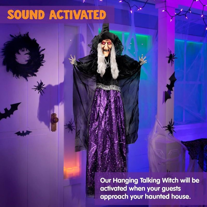 47インチのアニメーション魔女ハロウィンデコレーション、屋外 - Smart Garden Indoor のレビューと価格