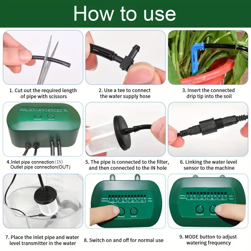 ソーラーインテリジェント灌漑キット 6V 2W 内蔵 180 - Smart Garden Accessories のレビューと価格