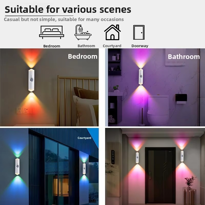 スマートRGBダブルヘッドウォールライト、モーションセンサー - Smart Garden Accessories のレビューと価格