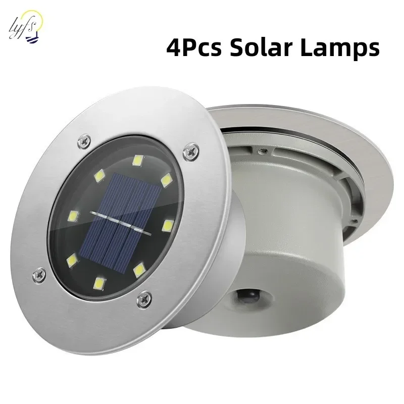 8つのLEDフロアライト,ソーラーパネル,屋外照明,地下照明 - Smart Garden Solar Lights のレビューと価格