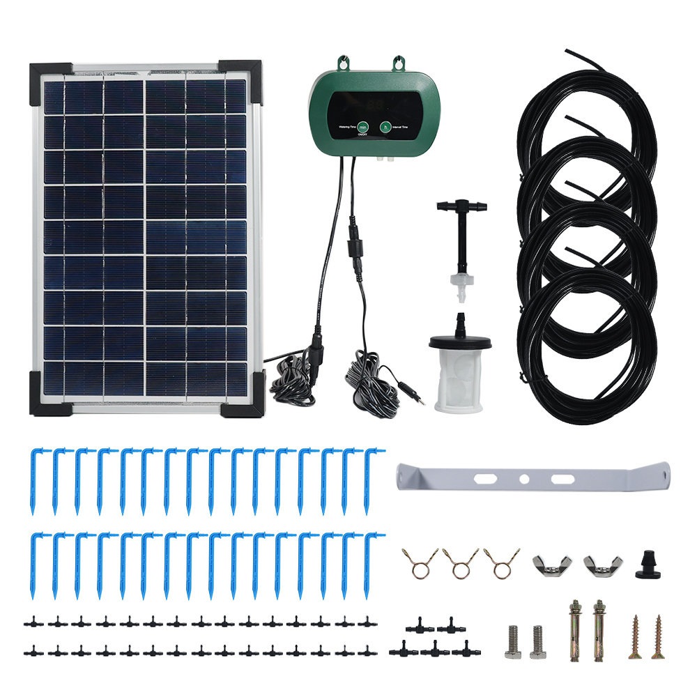 ソーラー水耕栽培装置 マイクロドリップポンプ ガーデン温室散 - Smart Garden Watering System のレビューと価格